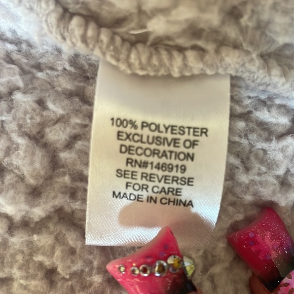 Ivory Ella Fuzzy zip up - Picture 8 of 10